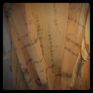 Light pink cowl neck tank top, sleeveless